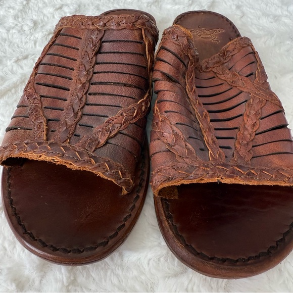 Freebird Boho Woven Leather Hippie Sandals - Picture 5 of 10